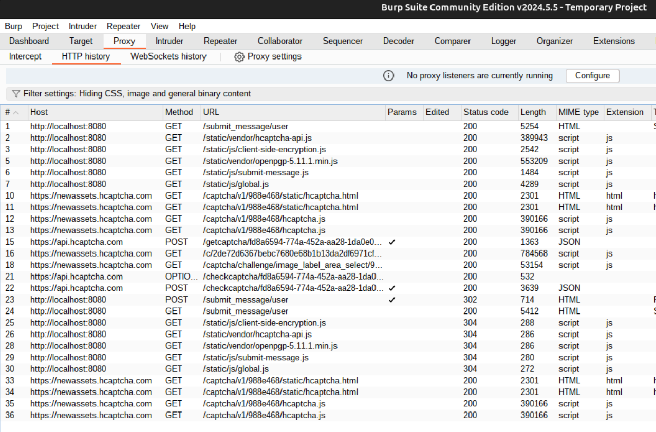 Screenshot of hCaptcha assets loading in browser developer tools