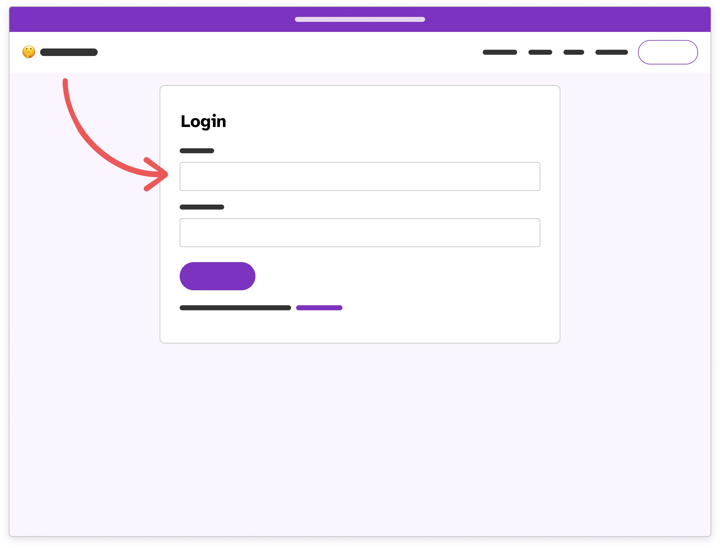 Wireframe of the Email & Encryption tab in Settings with an arrow pointing to the Proton Mail search input.