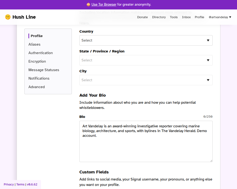 Extra URL fields