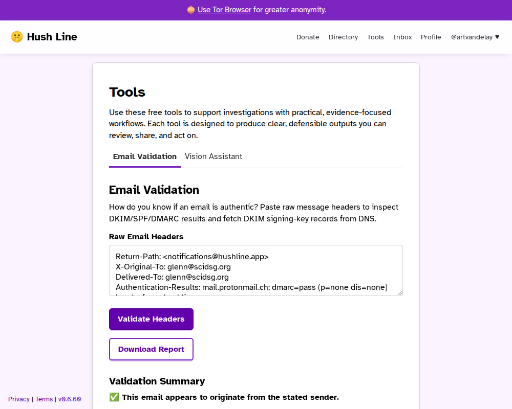 Tools Screenshot