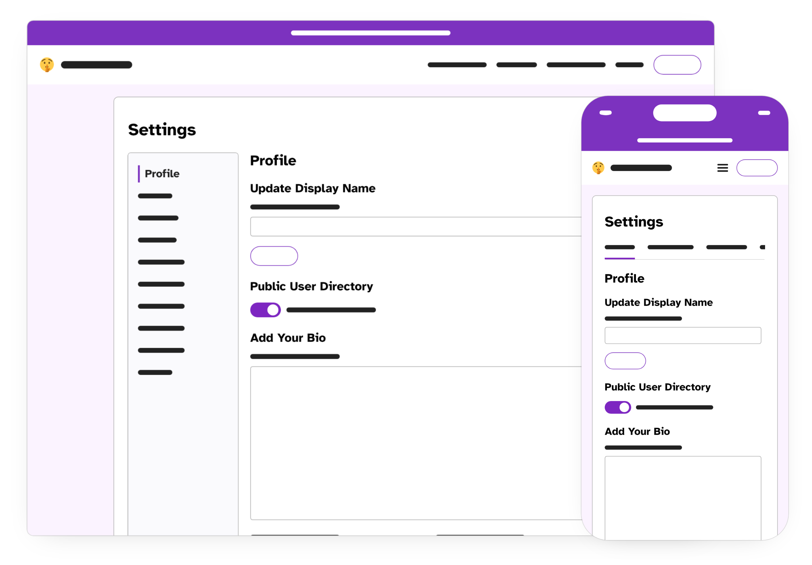 Profile Settings